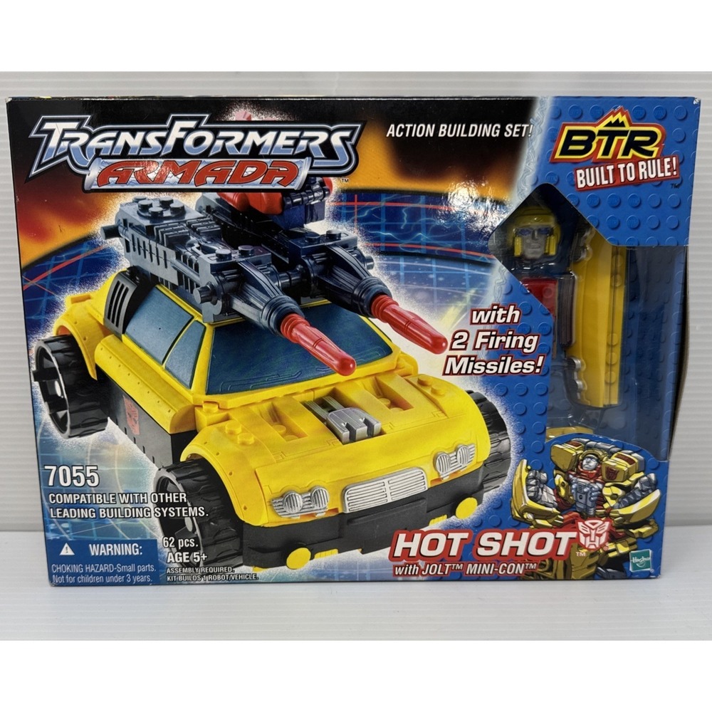 TRANSFORMERS BTR Armada Hot Shot Hasbro 2003 Jolt Mini-Con Build Set Sealed - Picture 1 of 6